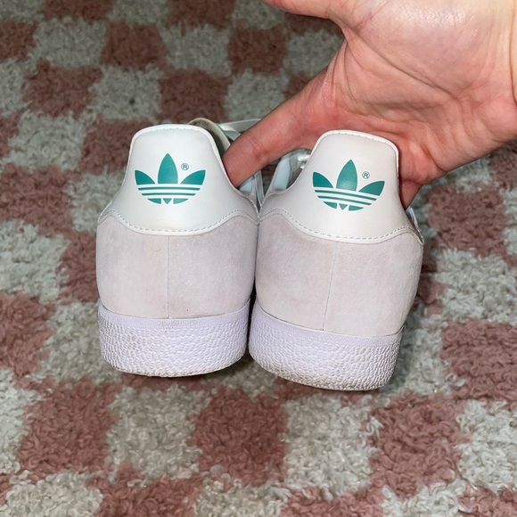 Adidas Gazelle light purple/white trainers sneakers with ribbon laces 8.5 - Picture 4 of 7